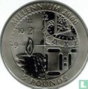Gibraltar 5 pounds 1999 (PROOF - titanium) "Millennium" - Image 2