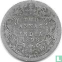 British India 2 annas 1898 (Calcutta) - Image 1