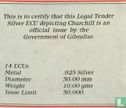 Gibraltar 14 Ecu 1993 (PP) "Opening of the Channel Tunnel" - Bild 3