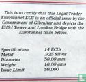 Gibraltar 14 ecus 1994 (PROOF) "Opening of the Channel Tunnel" - Afbeelding 3