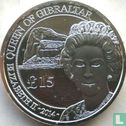 Gibraltar 15 pounds 2014 (zilver - kleurloos) - Afbeelding 1