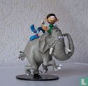 Gaston on the elephant - Image 1