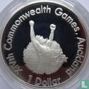 Nieuw-Zeeland 1 dollar 1989 (PROOF) "1990 Commonwealth Games - Runner" - Afbeelding 2