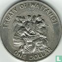 New Zealand 1 dollar 1990 "150th anniversary Signing of the treaty of Waitangi" - Image 2