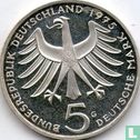 Duitsland 5 mark 1975 (PROOF) "100th anniversary Birth of Albert Schweitzer" - Afbeelding 1