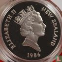 New Zealand 1 dollar 1986 (PROOF) "Royal Visit" - Image 1