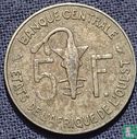 West African States 5 francs 1969 - Image 2