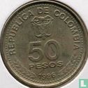 Colombie 50 pesos 1986 "Centenary Colombian constitution and 50th anniversary Constitutional reform" - Image 1