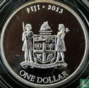Fidji 1 dollar 2013 (non coloré) "Taku turtle" - Image 1