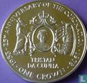 Tristan da Cunha 1 Crown 1978 (Silber) "25th anniversary Coronation of Queen Elizabeth II" - Bild 2