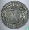Bonn 50 Pfennig 1920 (Variante d) "150th anniversary Birth of Ludwig van Beethoven" - Bild 2