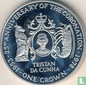 Tristan da Cunha 1 Crown 1978 (PP) "25th anniversary Coronation of Queen Elizabeth II" - Bild 2