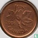 Canada 1 cent 2006 (zinc recouvert de cuivre - avec marque d'atelier) - Image 1