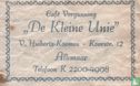 Café Vergunning "De Kleine Unie"