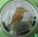 Australië 1 dollar 2014 (gedeeltelijk verguld - zonder privy merk) "Kookaburra" - Afbeelding 1