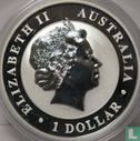 Australië 1 dollar 2014 (kleurloos - met paard privy merk) "Kookaburra" - Afbeelding 2