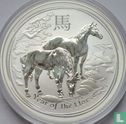 Australië 1 dollar 2014 (type 1 - kleurloos - zonder privy merk) "Year of the Horse" - Afbeelding 2