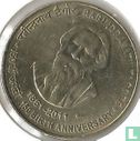 India 5 rupees 2011 (Noida) "150th Anniversary of Birth of Rabindranath Tagore" - Image 1