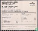 Arriaga Sinfonia en re Mozart Sinfonia No 13 K.112 - Afbeelding 2