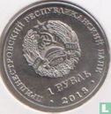 Transnistria 1 ruble 2018 "African death's head hawkmoth" - Image 1