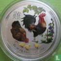 Australië 1 dollar 2017 (type 1 - gekleurd) "Year of the Rooster" - Afbeelding 2
