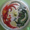 Australië 1 dollar 2017 (gekleurd) "Dragon & Phoenix" - Afbeelding 2