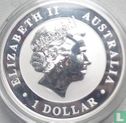 Australië 1 dollar 2018 (kleurloos - met hond privy merk) "Kookaburra" - Afbeelding 2