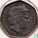 Guernsey 50 Pence 2003 "50 years Coronation of Queen Elizabeth II - Monogram" - Bild 1