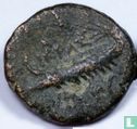 Sidon, Phoenician (War Galley, Tyche)  AE23  80-87 CE - Image 1