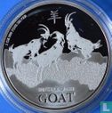 Niue 2 dollars 2015 "Year of the Goat" - Afbeelding 2