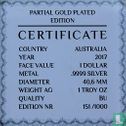 Australia 1 dollar 2017 (partially gilded) "Koala" - Image 3