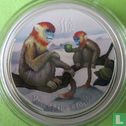 Australia 1 dollar 2016 (type 1 - coloured - with mountains) "Year of the Monkey" - Image 2