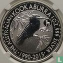 Australien 1 Dollar 2015 (ungefärbte - mit Privy Marke) "25th anniversary Australian kookaburra bullion coin series" - Bild 2