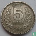 India 5 rupees 2001 (Calcutta - security) - Afbeelding 1
