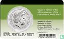 Australie 50 cents 2005 "60th anniversary of the end of World War II" - Image 3