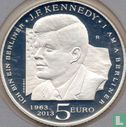 San Marino 5 euro 2013 (PROOF) "50th anniversary of the Death of John Fitzgerald Kennedy" - Image 1