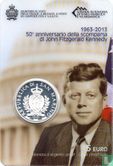 San Marino 5 euro 2013 (PROOF) "50th anniversary of the Death of John Fitzgerald Kennedy" - Afbeelding 3
