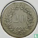 Switzerland 20 rappen 1850 - Image 2