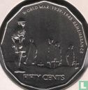 Australië 50 cents 2005 "60th anniversary of the end of World War II" - Afbeelding 2