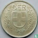 Zwitserland 5 francs 1967 - Afbeelding 1