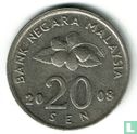 Malaisie 20 sen 2008 - Image 1