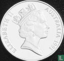 Australië 10 dollars 1991 (PROOF - Piedfort) "Jabiru" - Afbeelding 1