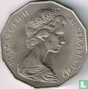 Australie 50 cents 1979 (sans barres derrière émeu) - Image 1