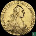 Rusland 10 roebels 1766 (breed portret) - Afbeelding 2