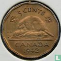 Canada 5 cents 1942 (tombak) - Afbeelding 1