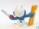 Handyman Smurf with saw and plank  - Image 2