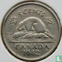 Canada 5 cents 1942 (nikkel) - Afbeelding 1