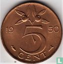 Netherlands 5 cent 1950 - Image 1