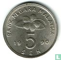 Malaysia 5 sen 1990 - Image 1