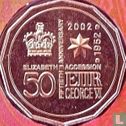 Australië 50 cents 2002 "50th anniversary Accession of Queen Elizabeth II to the throne" - Afbeelding 2